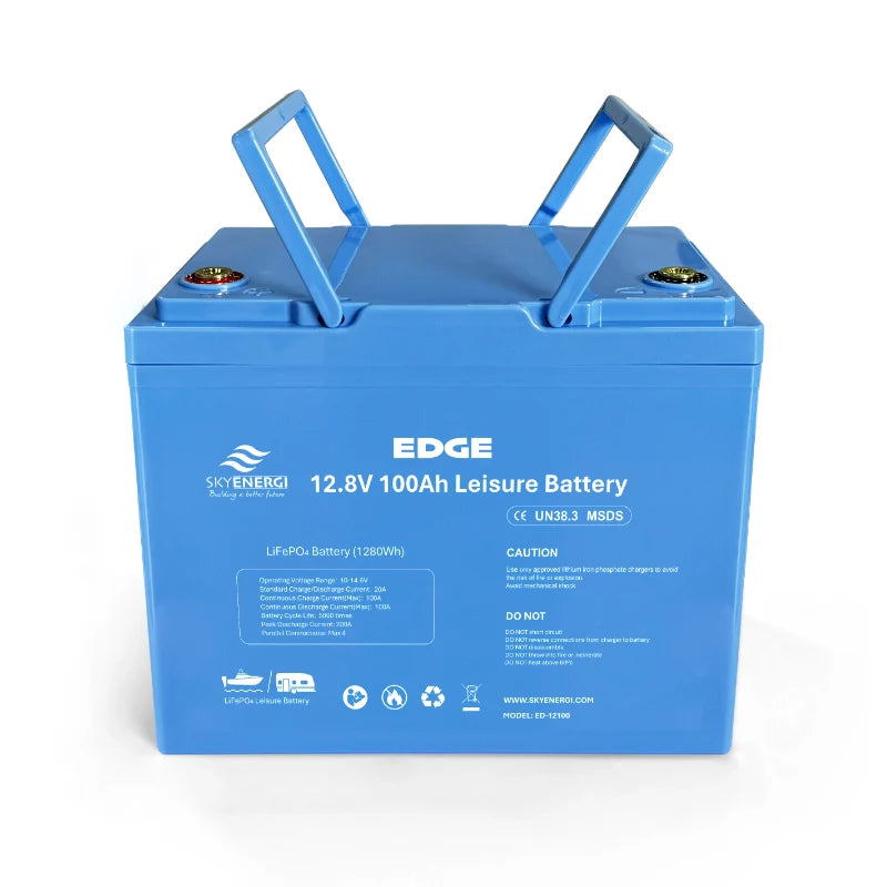 2 X Skyenergi Edge 100Ah Lithium Leisure Battery
