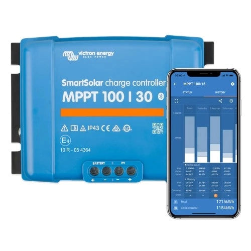 Victron 305Watt Solar Panel & Victron Smart MPPT Charge Controller, Cable, Mounting & Gland.
