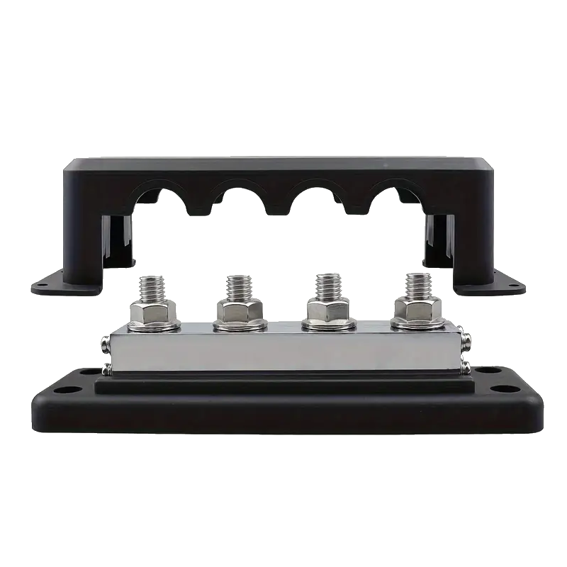 Skyenergi Busbar 600A 4 Stud - Negative Black