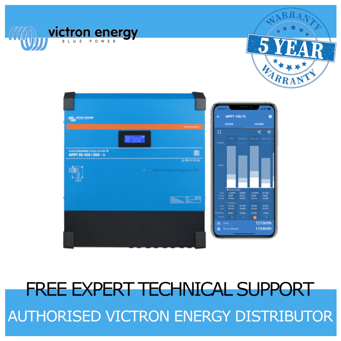 Victron Energy Smart Solar MPPT RS 450/200-Tr - SCC145120510