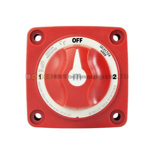Blue Sea m-Series Selector 3 Position Battery Switch - Red - 6008-BSS