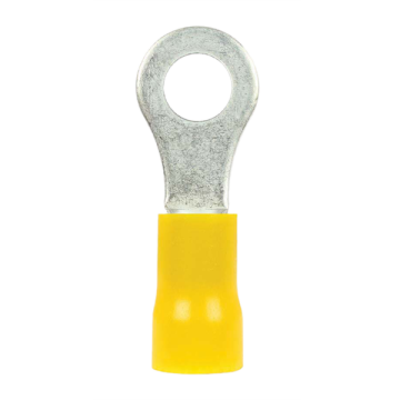 Y6 Yellow Pre-Insulated Terminal - 6.5MM Ring - (Pack of 10)