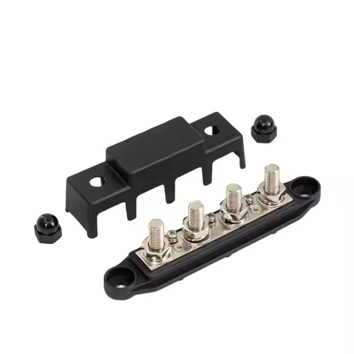 Skyenergi Busbar 250A 4P + Cover - SE-VBB125040010B Black