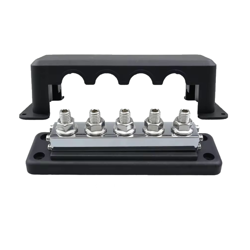 Skyenergi Busbar 600A 4 Stud - Negative Black