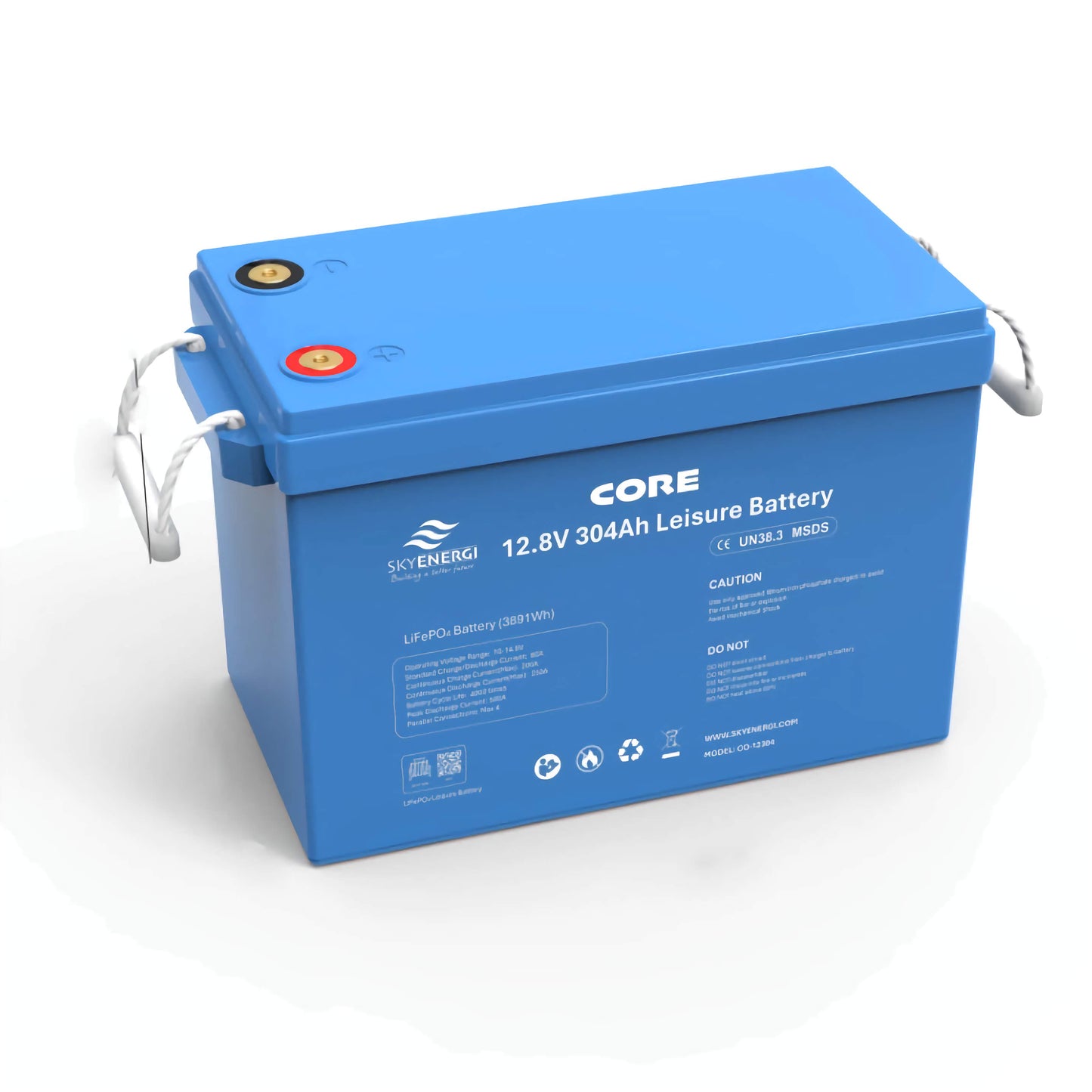 Lithium Leisure Battery - Skyenergi Core 304Ah Bluetooth & Heat-Pad