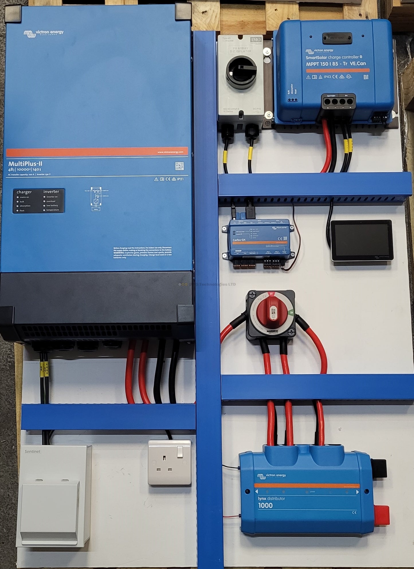 4 Person Household Home Energy Storage Set Up – Includes Batteries and Panels – 10KVA-ESS-FK