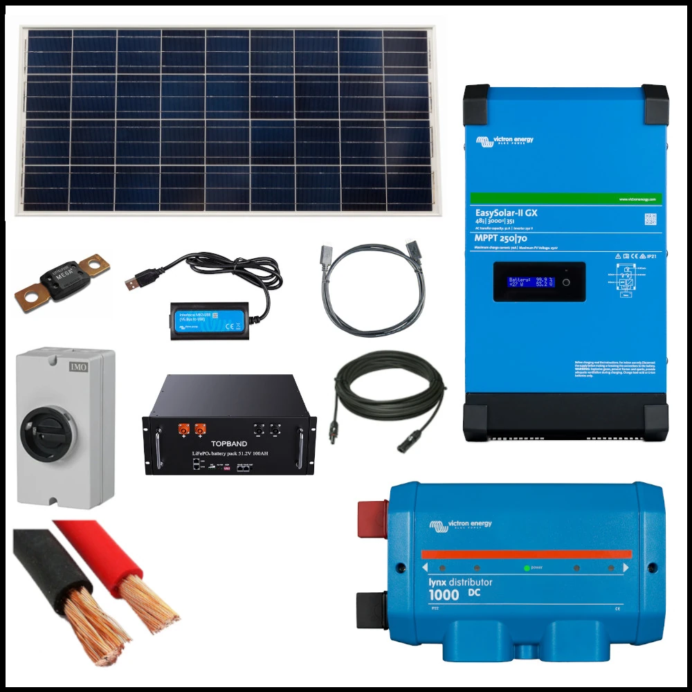 ESS Kit Victron Energy 2 4kW Kit With 1 4kW Solar Array 3000VA