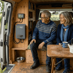 Couple monitoring expandable battery van setup
