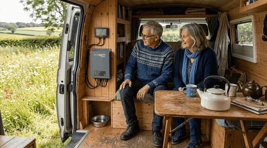 Couple monitoring expandable battery van setup