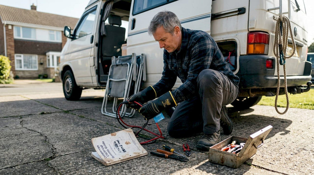 Campervan owner installs deep cycle batteries