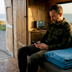 Campervan owner monitoring battery system