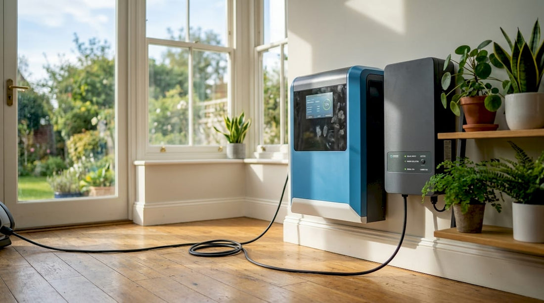 Home energy storage system in living room