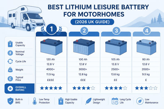 Best Lithium Leisure Battery for Motorhomes (2026 UK Guide)