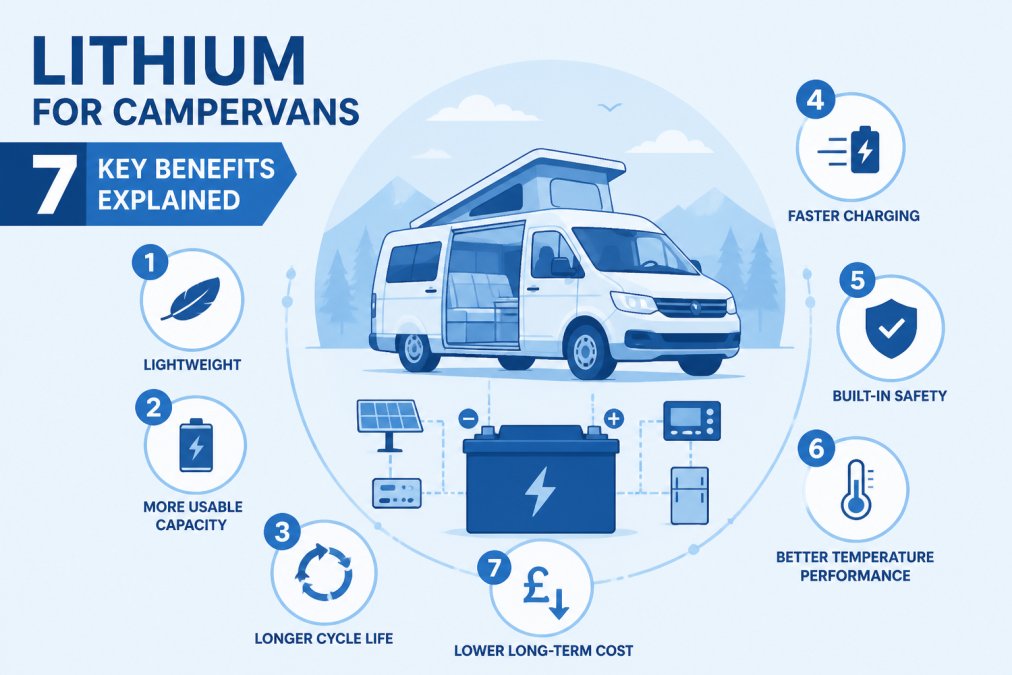 Lithium for campervans: 7 key benefits explained