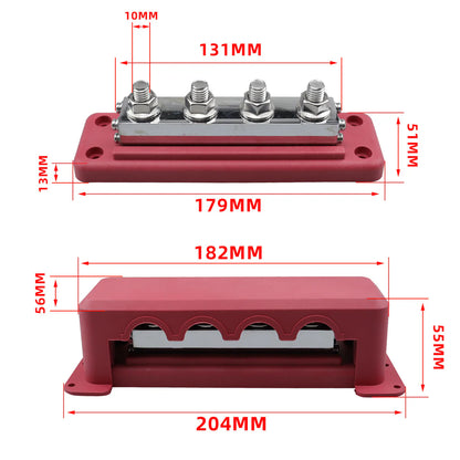 Skyenergi Busbar 600A 4 Stud - Positive