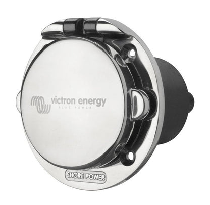 Victron Energy Power Inlet stainless steel with cover 32A (2p/3w) – SHP303202000