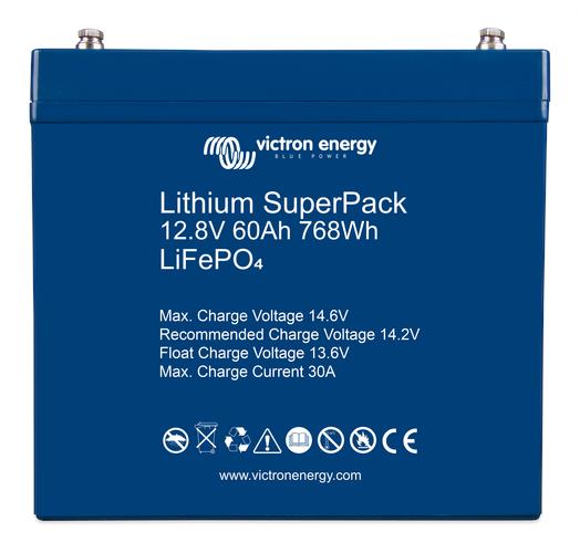 Victron Energy Lithium SuperPack 12.8V 60Ah (M6) - BAT512060705