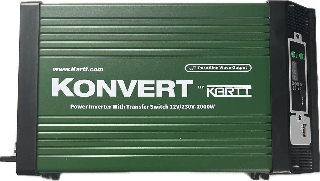 Konvert by KARTT - 2kW Inverter with removable screen