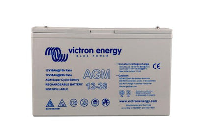 Victron Energy AGM Deep Cycle Battery 12V 38Ah - BAT412350084