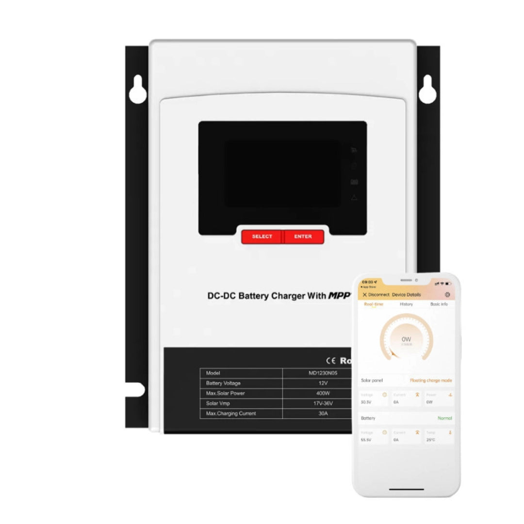 SRNE MD1250 Dual DC to DC/MPPT + 475W Aiko Neostar Solar Panel – Skyenergi