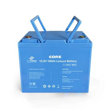 Lithium Leisure Battery - Skyenergi Core 105Ah  Bluetooth & Heat-Pad