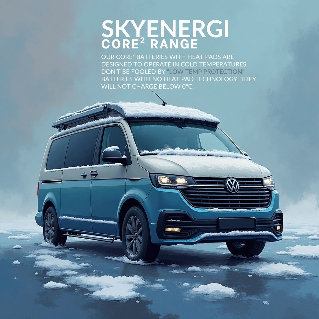 Skyenergi Core2 680Ah Lithium Leisure Battery - Bluetooth & Heat-Pad
