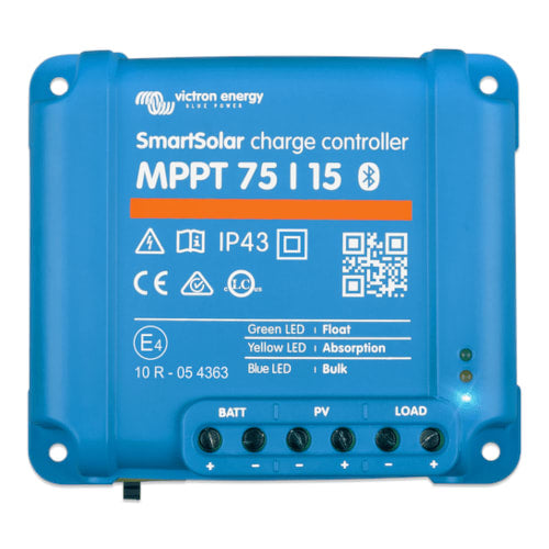 Victron 185 Watt Solar Panel & Victron Smart MPPT Charge Controller, Cable, Mounting & Gland.
