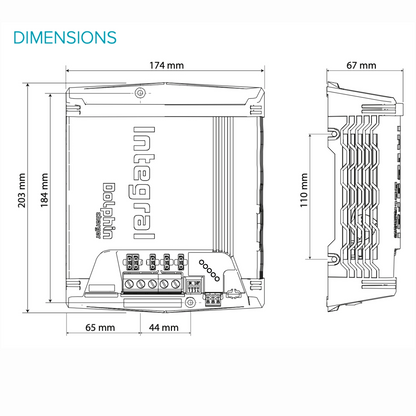 Dolphin Integral 12V 25A/18A + MPPT 250W + AC 15A Silent
