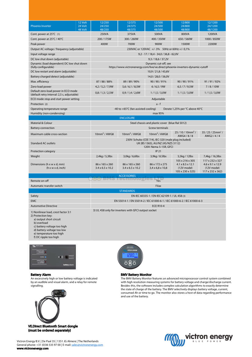 Victron Energy Phoenix Inverter 24/1200 230V VE.Direct IEC - PIN242121100
