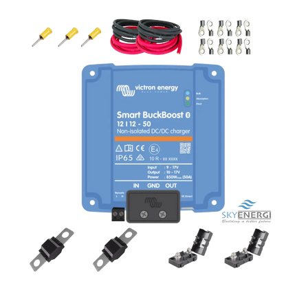 12V Battery To Battery Charger Kit - Includes Victron Orion XS 12/12-50A DC-DC Battery Charger with built-in Bluetooth