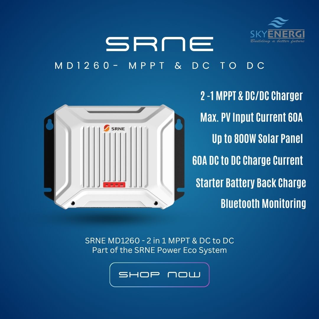 SRNE MD1260 Dual DC to DC & MPPT Controller