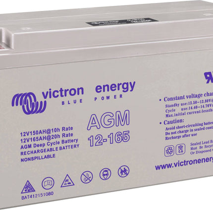 Victron Energy Gel Deep Cycle Battery 12V 165Ah - BAT412151104