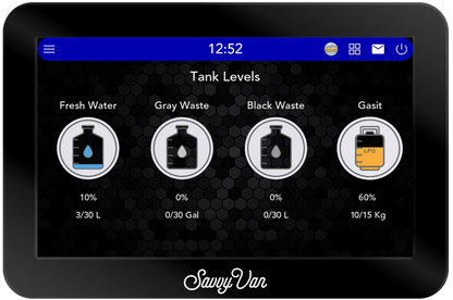 Savvy Van3 - 5" Touch Screen inc. Control Panel