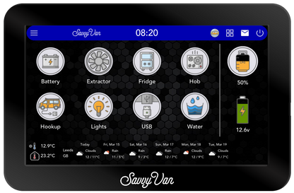 Savvy Van3 - 7" Touch Screen inc. Control Panel