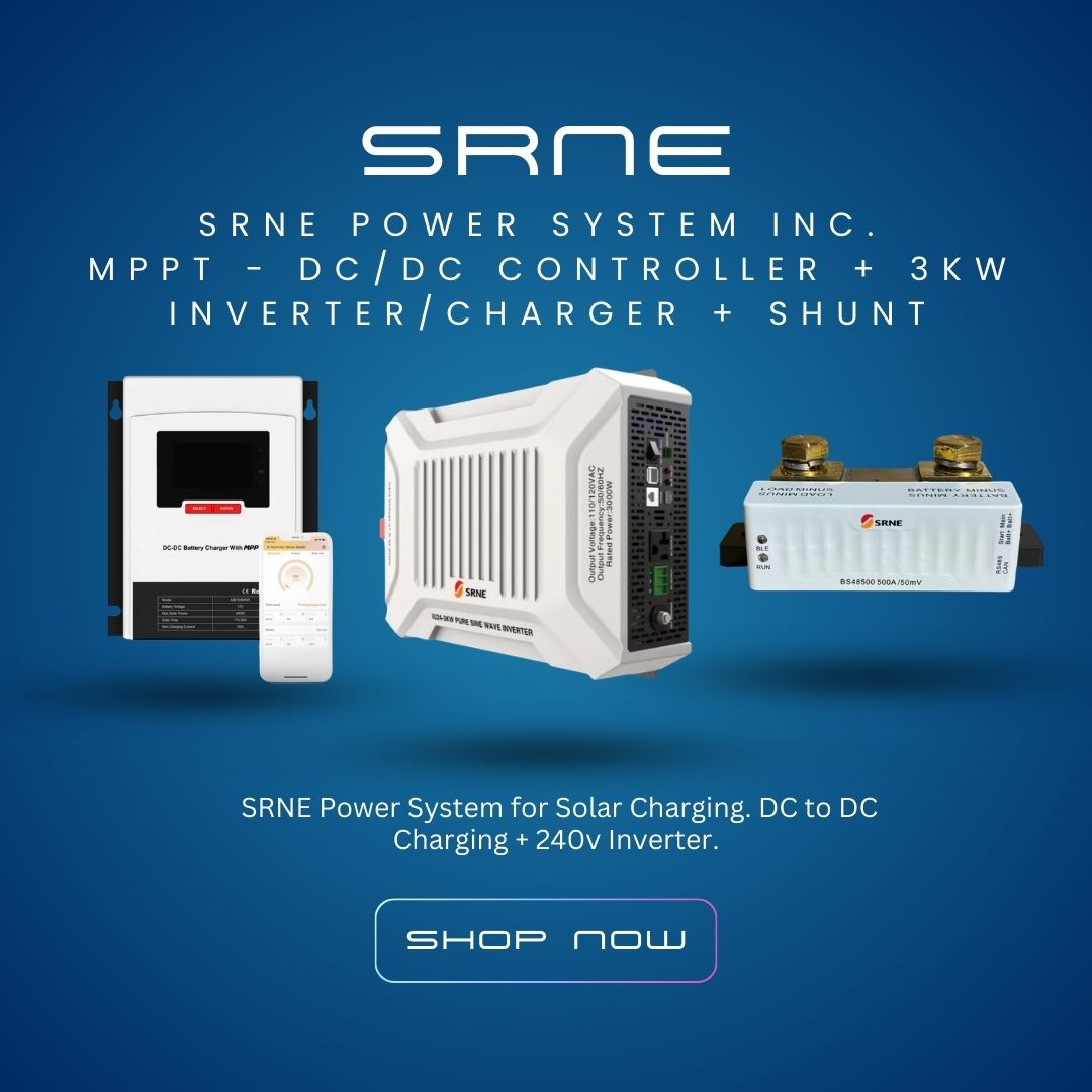 SRNE Power System inc. MPPT - DC/DC Controller  + 3kW Inverter/Charger