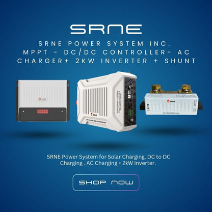 SRNE Power System inc. MPPT - DC/DC Charger - AC Charger & 2kW Inverter