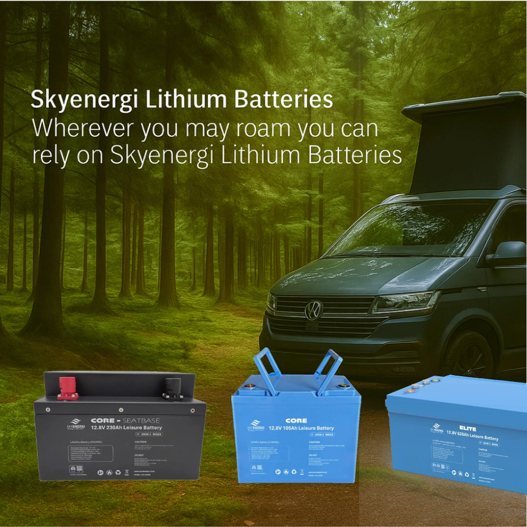 Modern lithium leisure batteries used in UK campervans and motorhomes