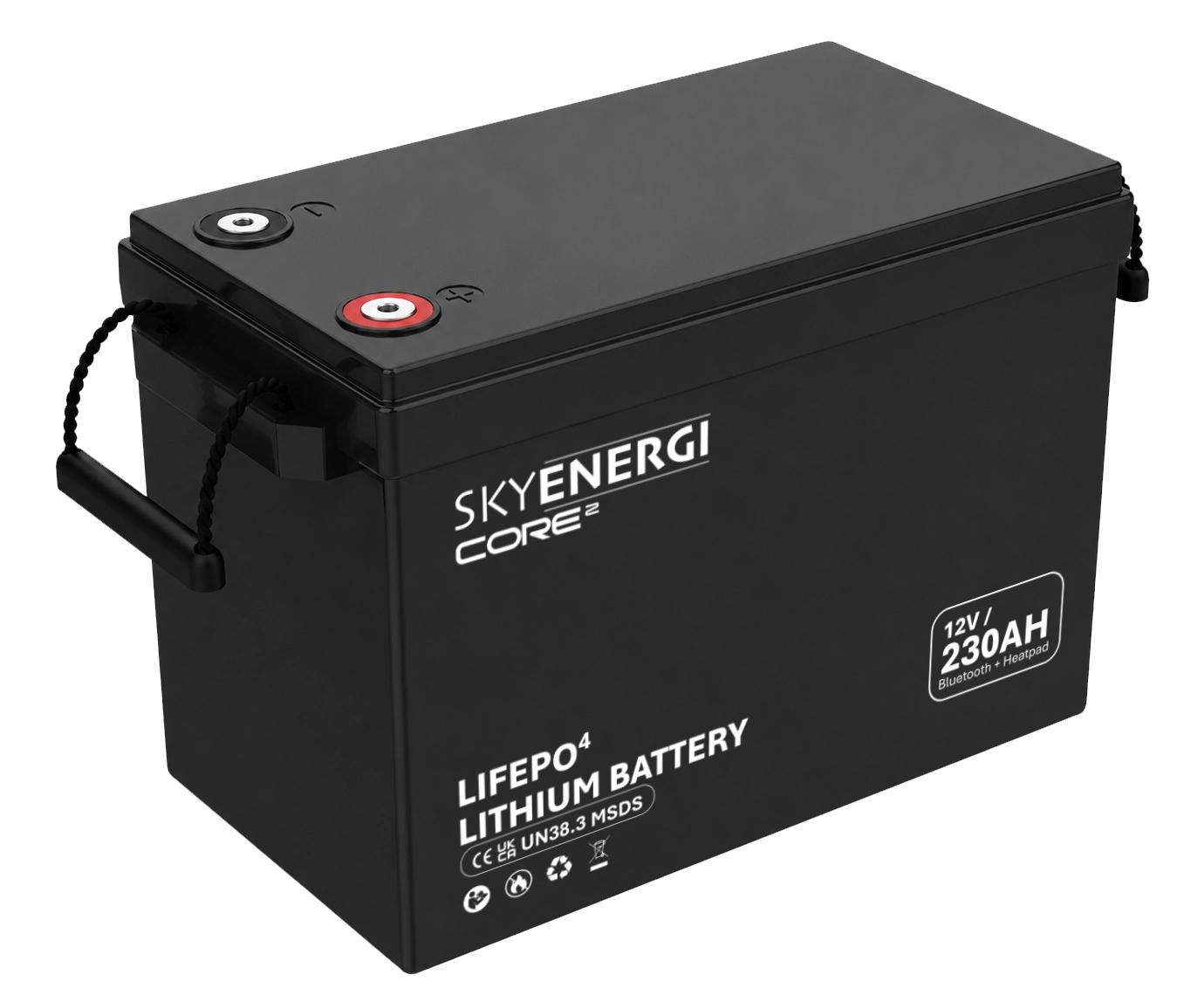 Skyenergi Core2 230Ah Lithium Leisure Battery - Bluetooth & Heat-Pad