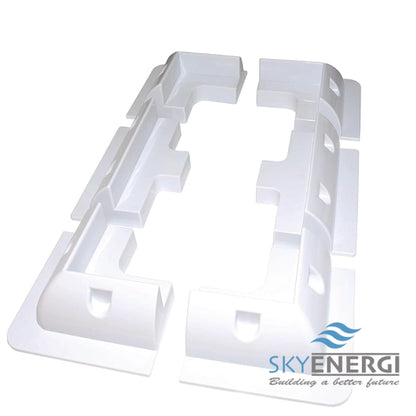 Skyenergi 7 pieces ABS Solar Panel Mounting Kit