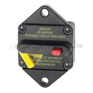 Blue Sea 285-Series Circuit Breaker - Panel Mount 40A - 7082B-BSS