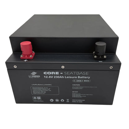 Lithium Leisure Battery - Skyenergi Core 230Ah Seat-base Bluetooth & Heat-Pad