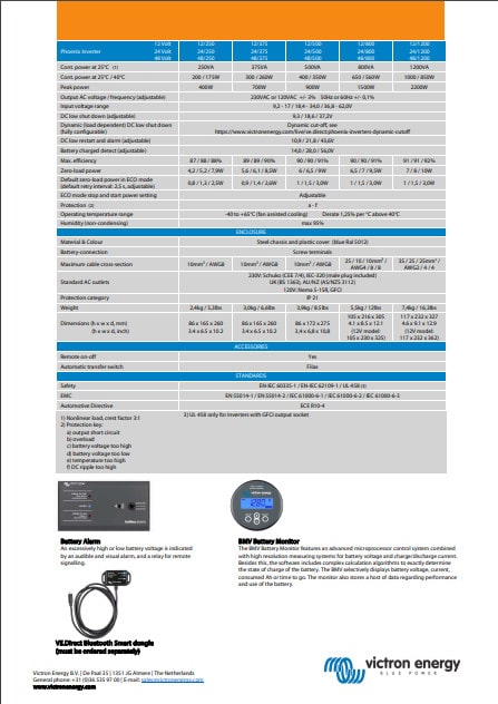 Victron Energy Phoenix Inverter 48/250 230V VE.Direct IEC - PIN481251100