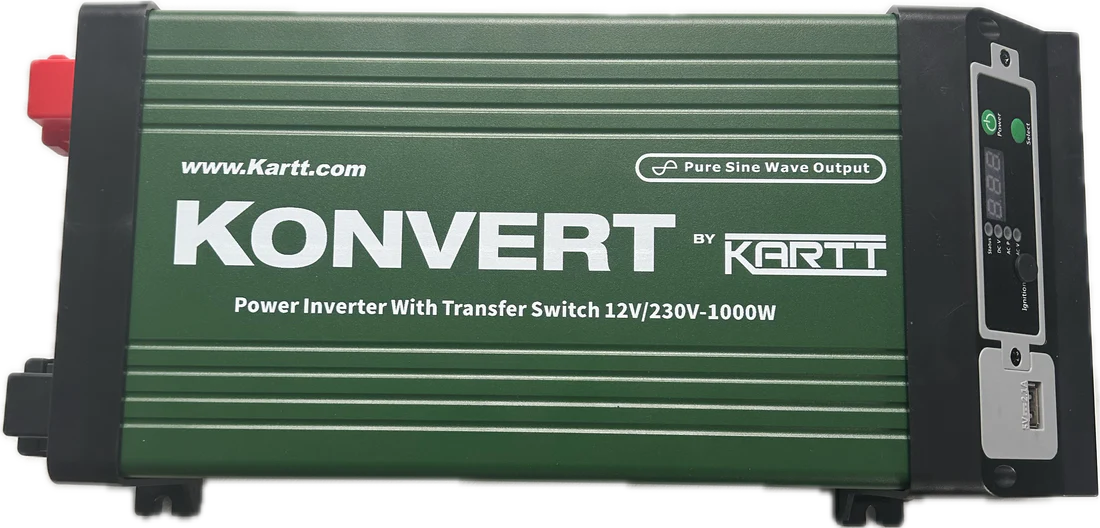 Konvert by KARTT - 1kW Inverter with removable screen