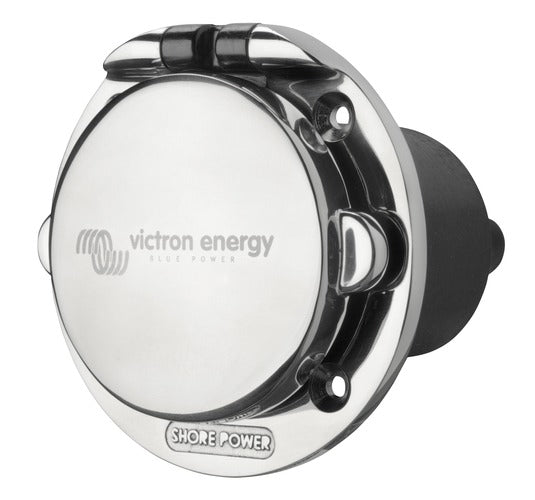 Victron Energy Power Inlet stainless with cover 16A (2p/3w) – SHP301602000