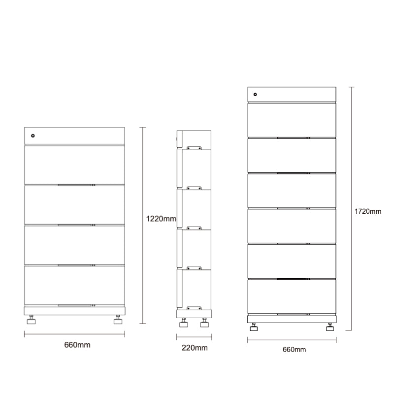Pytes Pi LV1 Stackable Storage Battery 10kWh