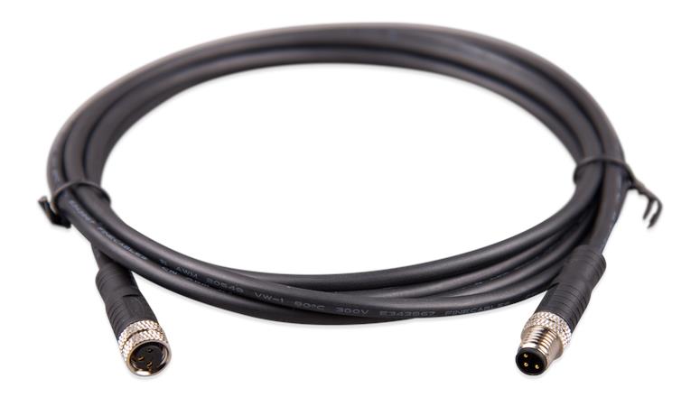 Victron Energy M8 circular connector Male/Female 3 pole cable 5m (bag of 2) - ASS030560500