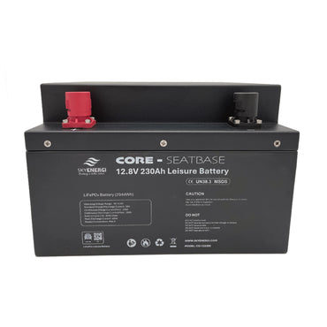 Lithium Leisure Battery - Skyenergi Core 230Ah Seat-base Bluetooth & Heat-Pad