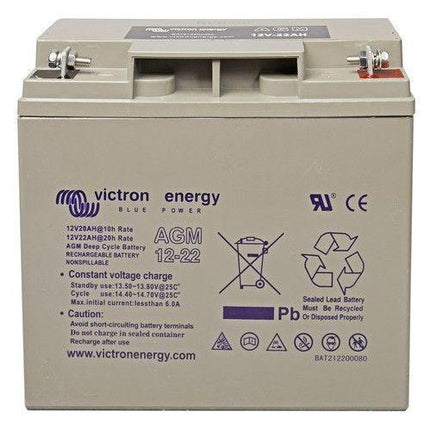 Victron Energy AGM Deep Cycle Battery 12V 22Ah - BAT212200084