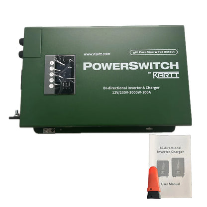 Kartt PowerSwitch 2kW Inverter/Charger and Skyenergi 230Ah Lithium Leisure Battery Kit