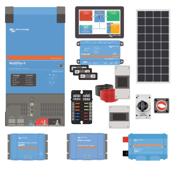 Complete Solar Power & Electrics System - 3kVa Inverter/Charger, Batte ...